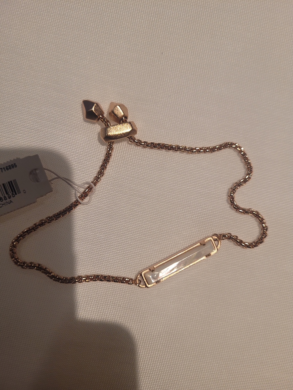 Kendra Scott Gold Bar Bracelet with Mother-of-Pearl Inlay - Picture 5 of 6